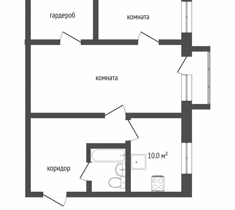 квартира г Воронеж р-н Ленинский ул Краснознаменная 117 фото 16