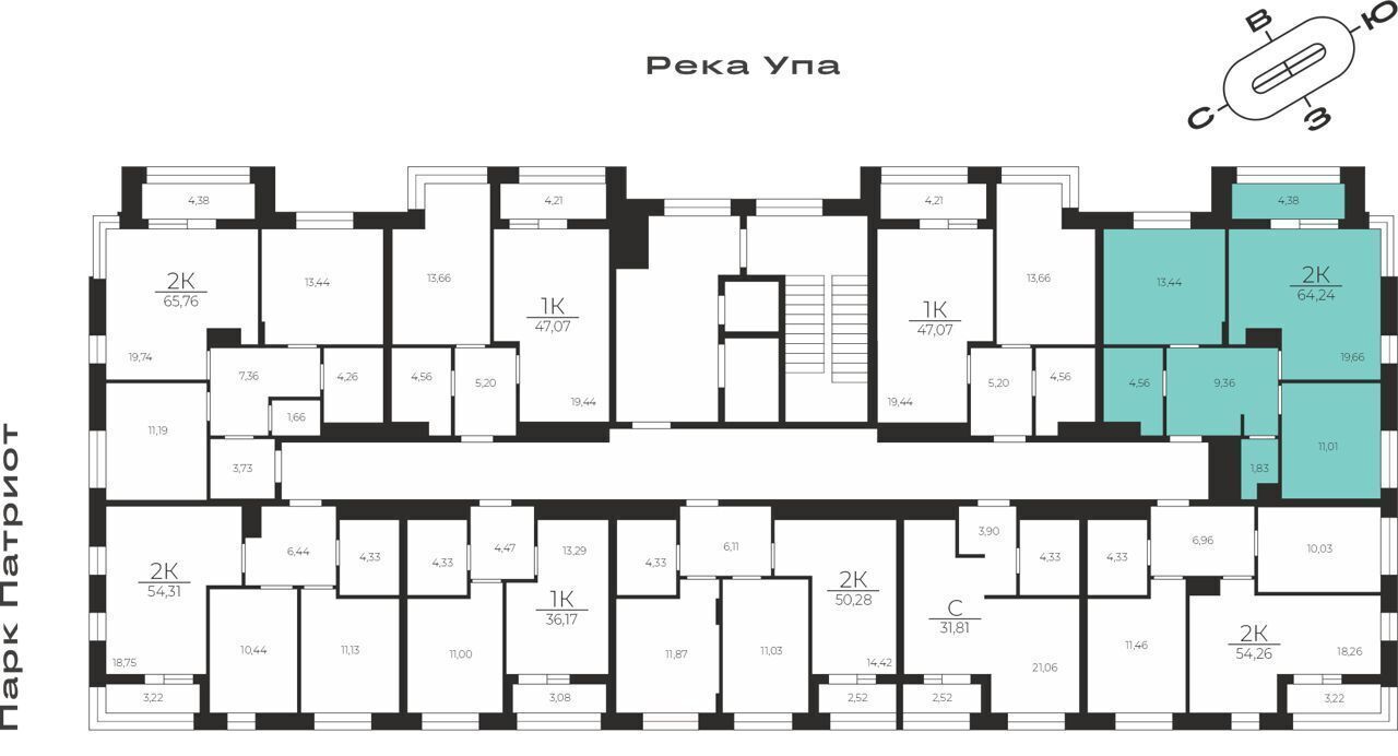 квартира г Тула р-н Центральный ул. Аркадия Шипунова, стр. 17, с. Осиновая гора фото 3