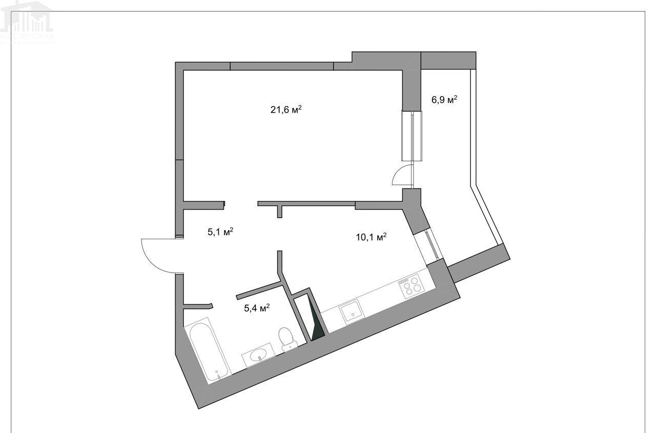 квартира г Истра ул Главного Конструктора В.И.Адасько 7к/2 фото 1