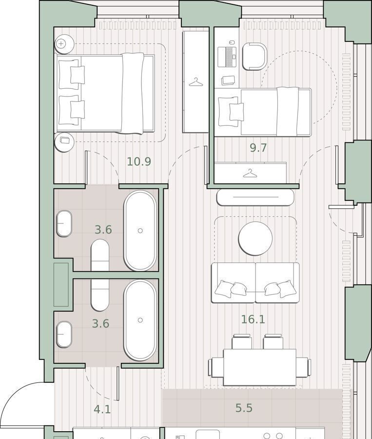 квартира г Москва метро Аминьевская ш Очаковское 5/4 этап, 1 фото 1