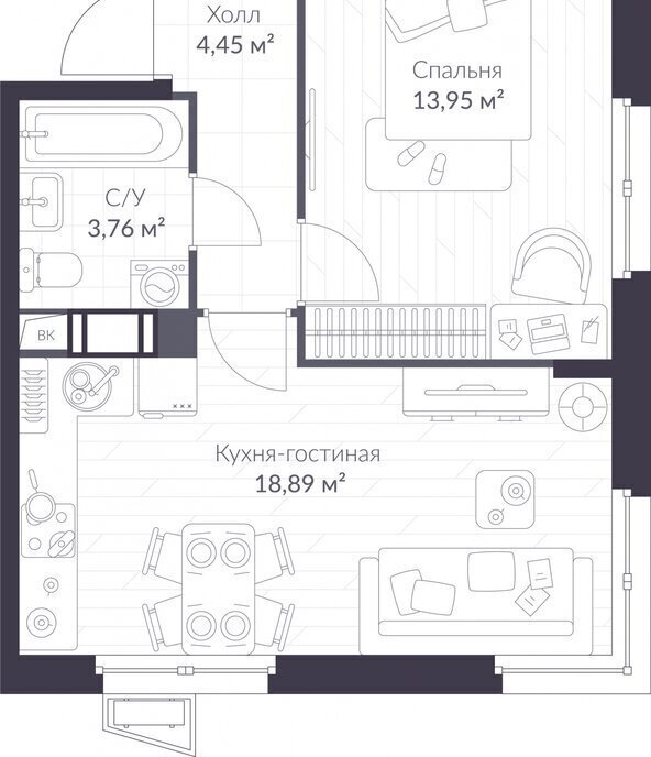 квартира р-н Всеволожский г Сертолово ЖК Veren Nort Сертолово Парнас, жилой комплекс Верен Норт фото 1