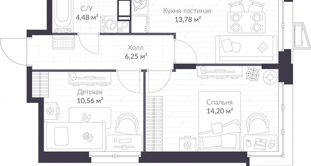 квартира р-н Всеволожский г Сертолово ЖК Veren Nort Сертолово Парнас, жилой комплекс Верен Норт фото 1