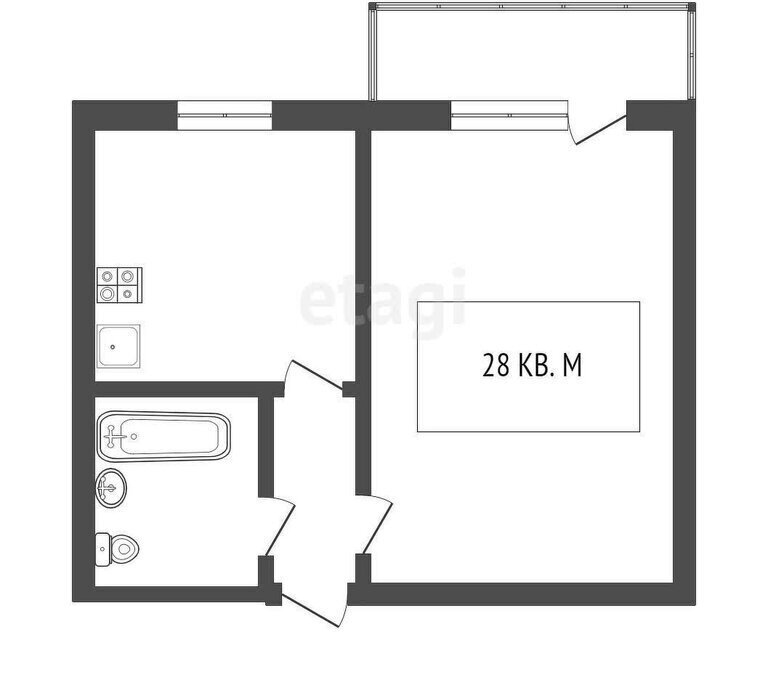 квартира г Томск р-н Октябрьский тракт Иркутский 200 фото 8