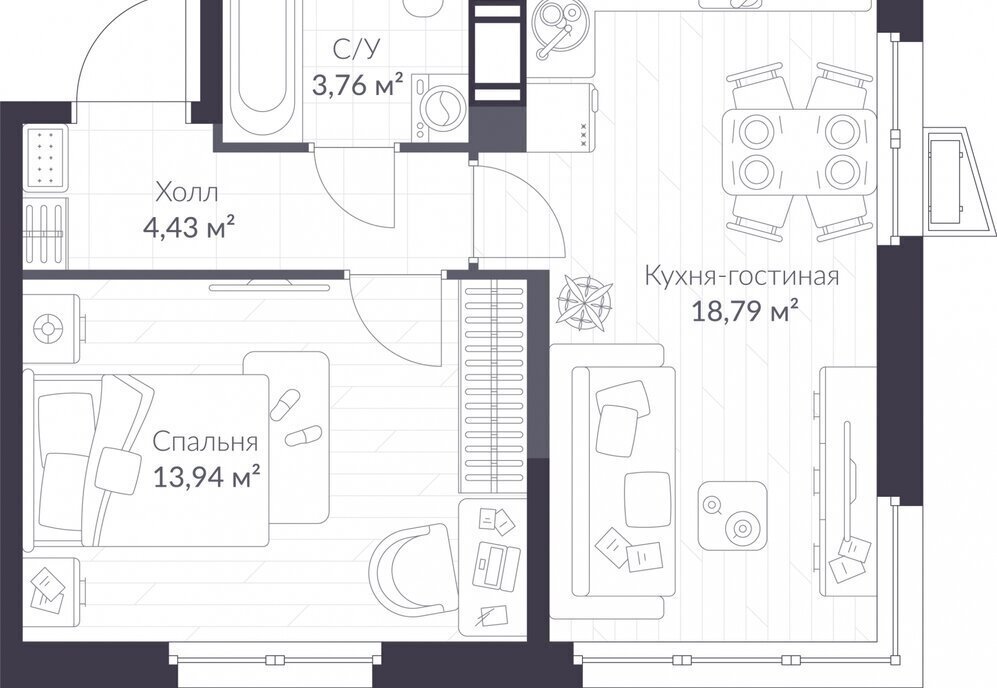 квартира р-н Всеволожский г Сертолово ЖК Veren Nort Сертолово Парнас, жилой комплекс Верен Норт фото 1