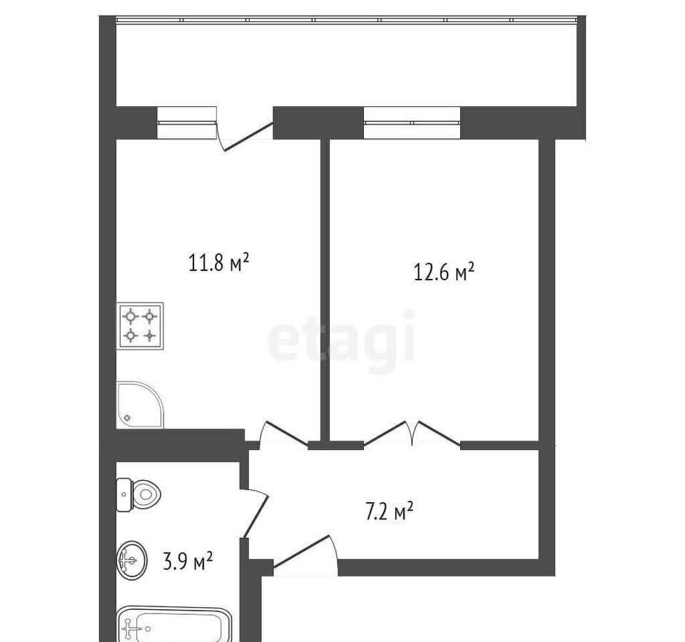 квартира г Красноярск р-н Центральный ул Караульная 39/4 фото 16