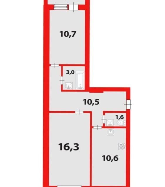 квартира г Сестрорецк ул Николая Соколова 31 Курортный район фото 3