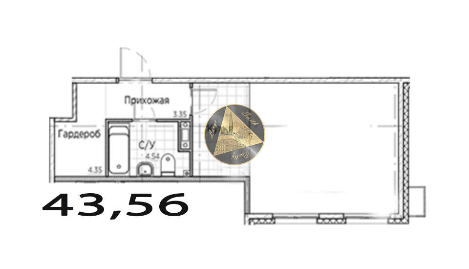 квартира г Санкт-Петербург ул 12-я линия 43а Василеостровский, В. О. фото 3