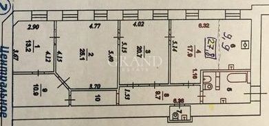 квартира г Москва ул Садовая-Кудринская Центральный административный округ, 32 ст 2 фото 4