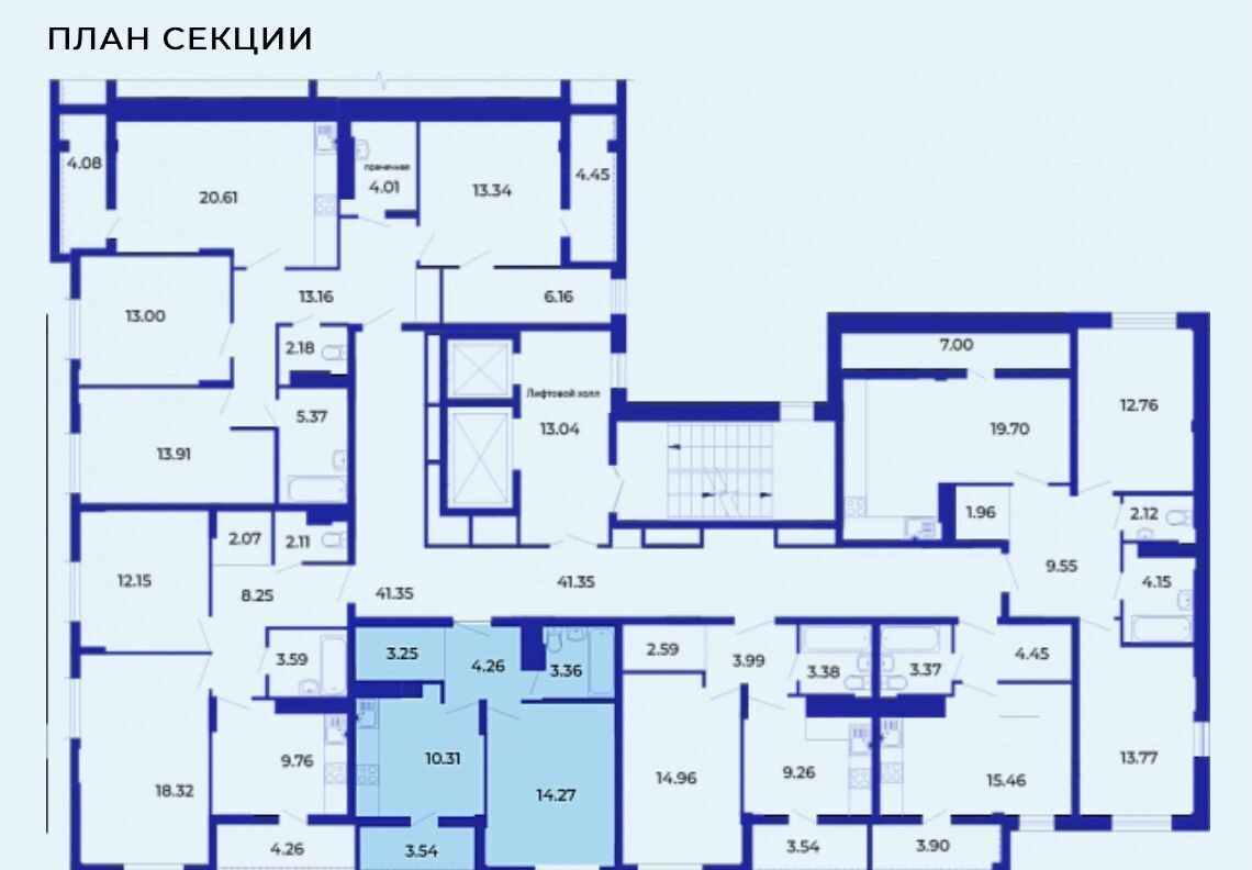 квартира г Брянск р-н Советский ул им. О.С. Визнюка 18 ЖК «Грин Парк Резиденция» фото 3