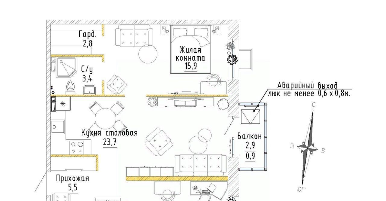 квартира г Екатеринбург Уралмаш ЖК «Зеленая горка» Проспект Космонавтов, жилрайон фото 1