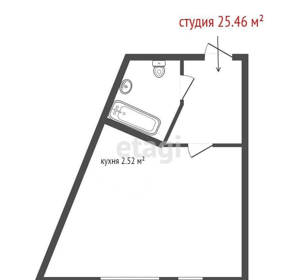 квартира г Екатеринбург Академический ул Академика Парина 33 фото 17