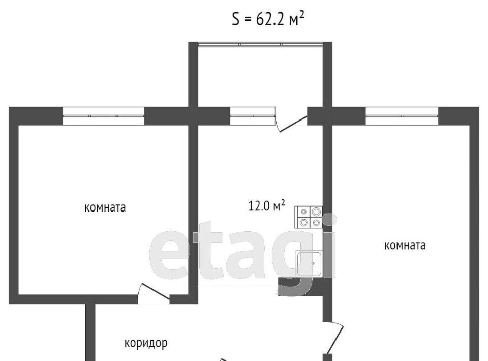 квартира г Челябинск р-н Калининский ул Чичерина 32а фото 12