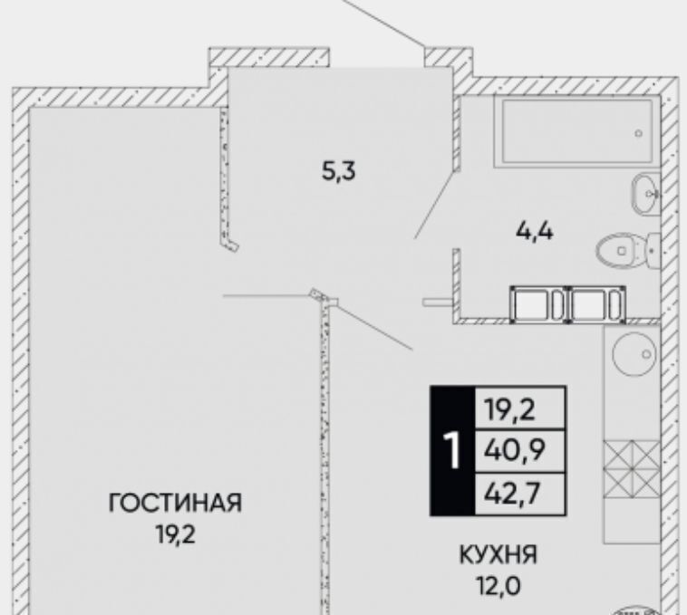 квартира г Ростов-на-Дону р-н Кировский ул Бориса Слюсаря 23 фото 1