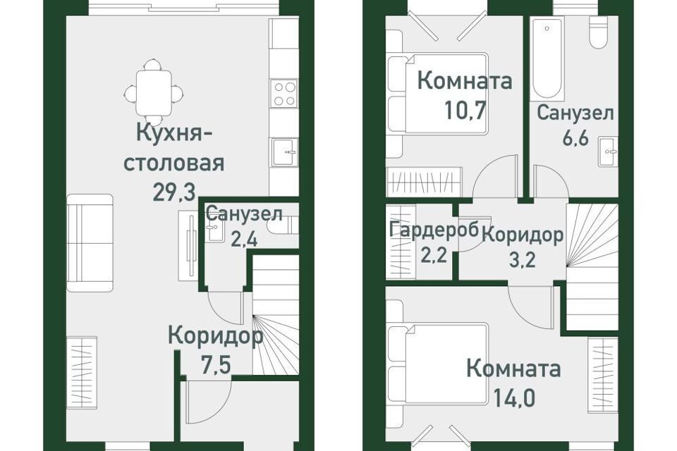 квартира р-н Сосновский п Западный Спортивная улица, 22 фото 2