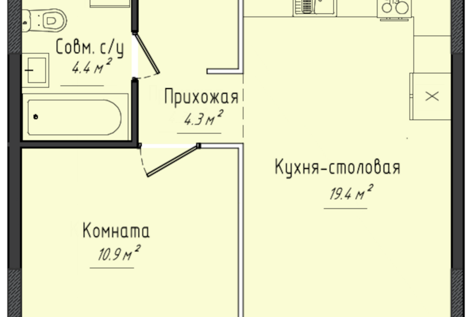 квартира р-н Завьяловский с Завьялово ул Гольянская 1б фото 1