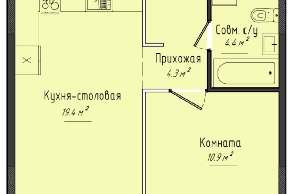 квартира р-н Завьяловский с Завьялово ул Гольянская 1б фото 1