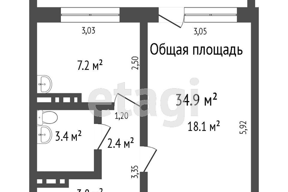 квартира г Томск ул Нефтяная 9 Томский район фото 10