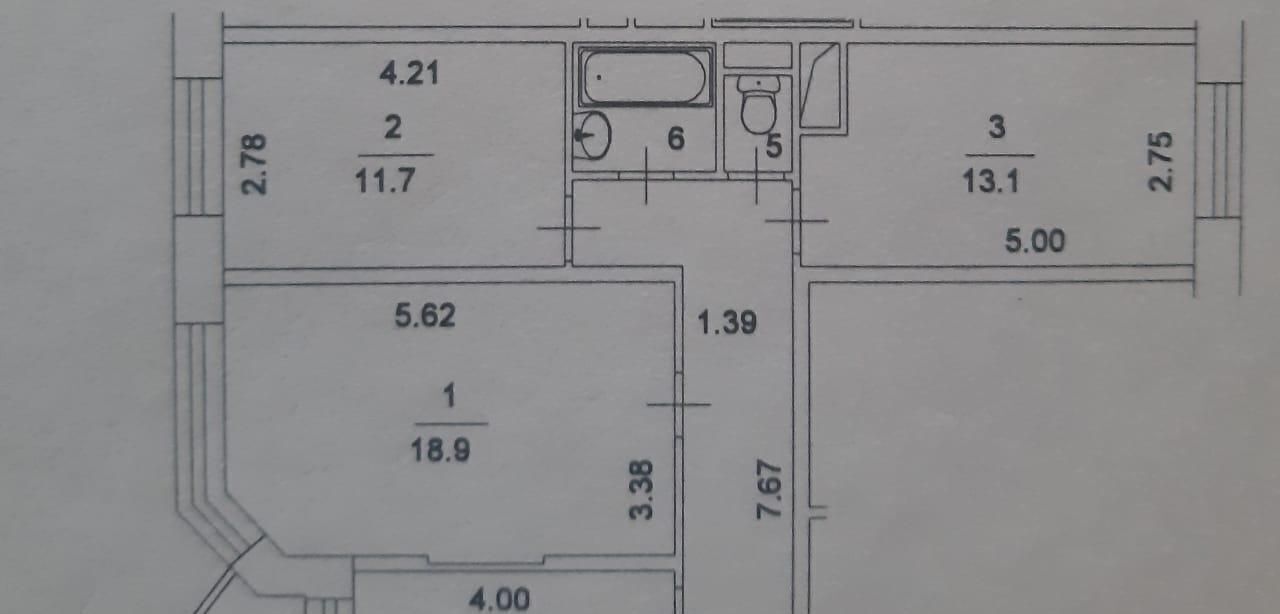 квартира г Москва метро Новые Черемушки ул Гарибальди 11 фото 23