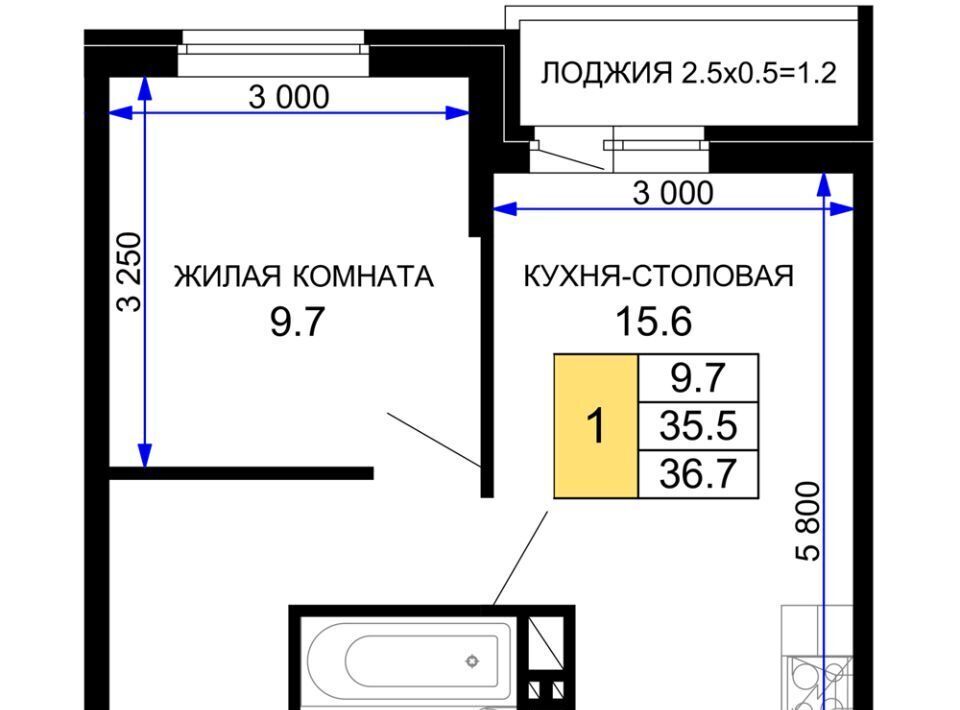 квартира г Краснодар р-н Прикубанский ЖК «Дыхание» фото 1