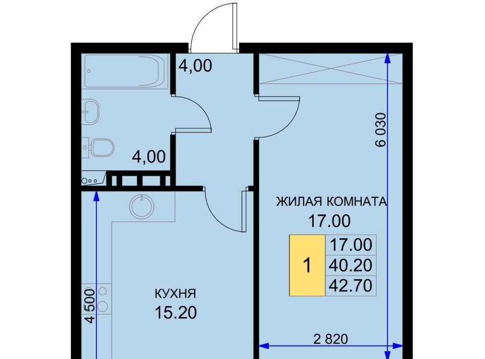 квартира р-н Динской п Южный ул Екатерининская 5к/2 ЖК «История-2» Южно-Кубанское с/пос фото 1