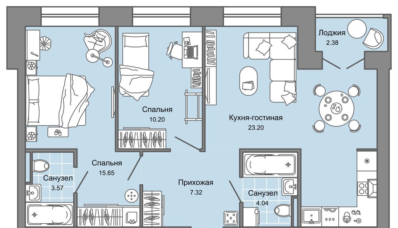 квартира г Киров р-н Ленинский ул Дмитрия Козулева 2 корп. 4 фото 1