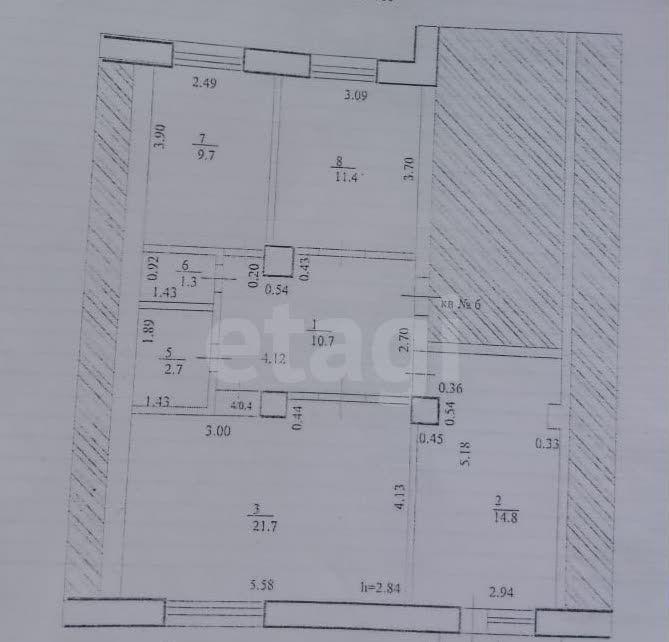 квартира р-н Мелеузовский г Мелеуз ул Салавата 13 фото 7