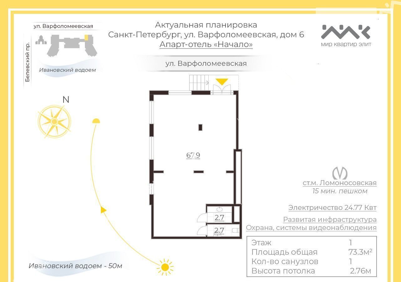 торговое помещение г Санкт-Петербург метро Ломоносовская ул Варфоломеевская 6 фото 12