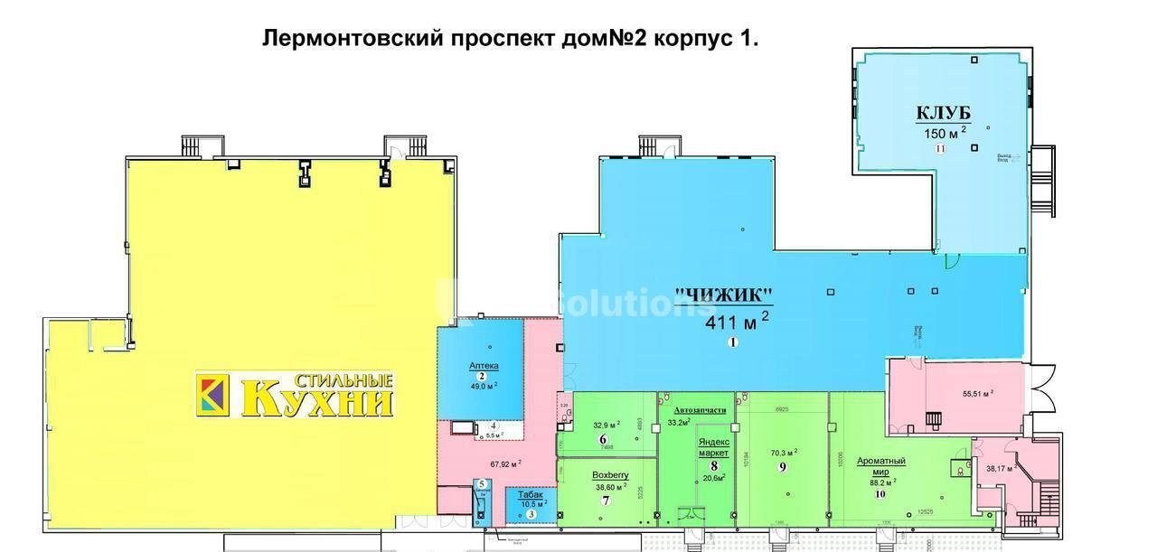 торговое помещение г Москва метро Лермонтовский проспект пр-кт Лермонтовский 2к/1 фото 8