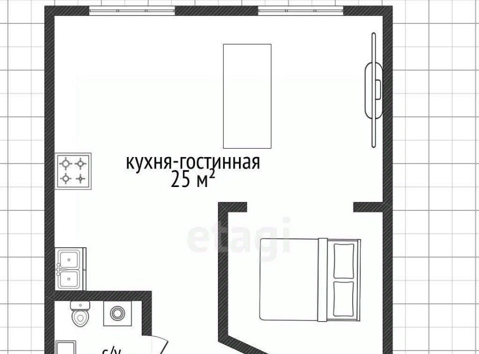 квартира г Краснодар р-н Прикубанский микрорайон Завод Измерительных Приборов ул Зиповская 34к/2 фото 15