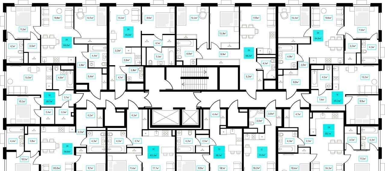 квартира г Тюмень р-н Калининский ул Ставропольская 6 ЖК Futuro корп. 1 фото 6