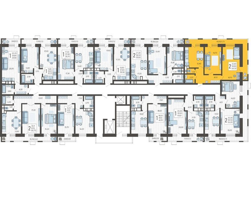 квартира г Краснодар микрорайон 9-й километр ул Ярославская 115/5 фото 2