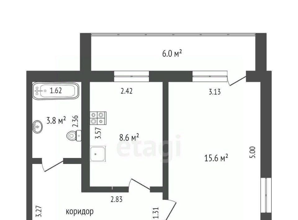 квартира г Тюмень р-н Калининский ул Самарцева 30 фото 3