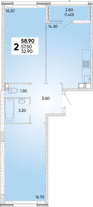 квартира г Краснодар р-н Прикубанский ул Доблести 10 фото 1