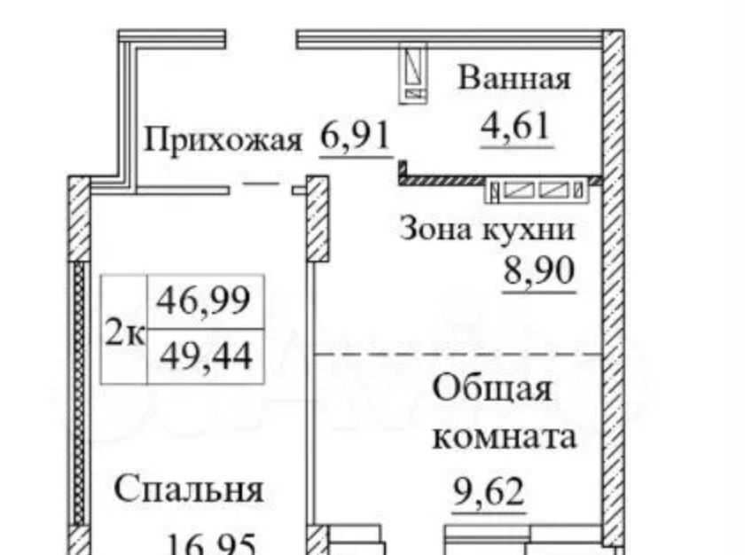 квартира г Новосибирск р-н Заельцовский ул Дачная 42/1 ЖК «Дом на Дачной» фото 1