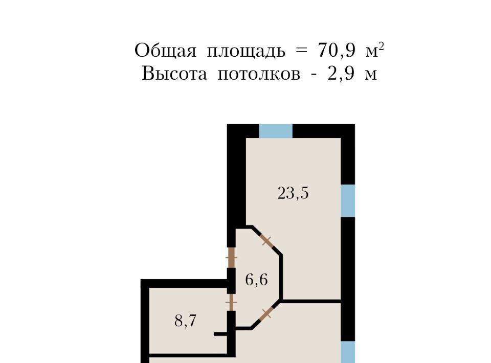 квартира г Санкт-Петербург Черная Речка ул Савушкина 16 фото 40