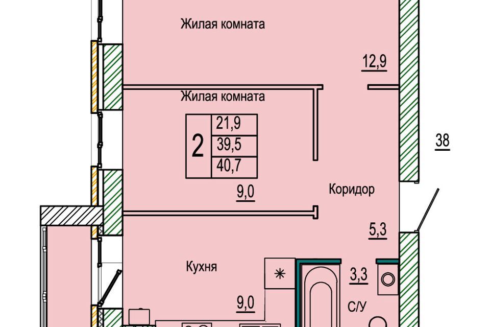 квартира г Волгоград р-н Кировский ул 70-летия Победы 15 городской округ Волгоград фото 1