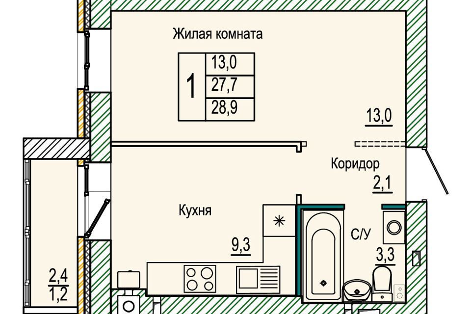 квартира г Волгоград р-н Кировский ул 70-летия Победы 15 городской округ Волгоград фото 1