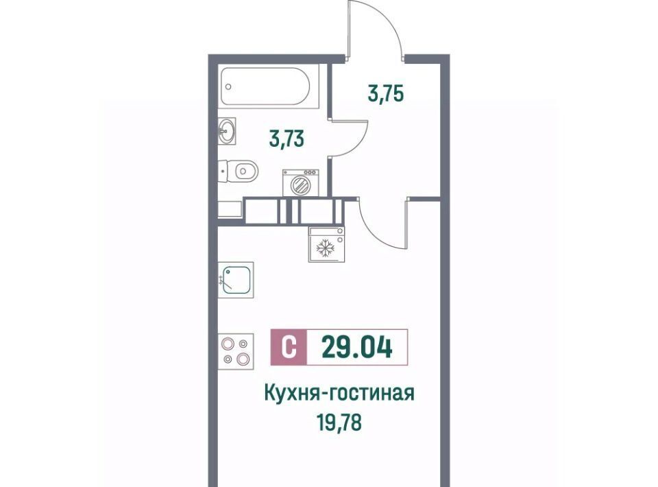 квартира р-н Всеволожский г Мурино пр-кт Ручьевский 1/24 Девяткино фото 1