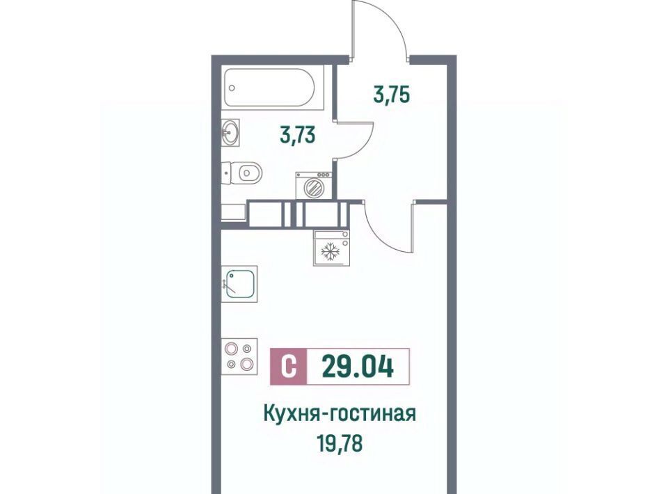 квартира р-н Всеволожский г Мурино пр-кт Ручьевский 1/24 Девяткино фото 1