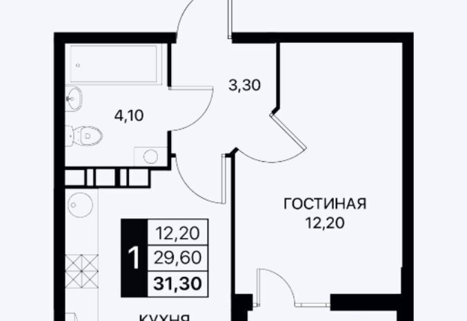 квартира г Ростов-на-Дону р-н Первомайский ул Берберовская 9с/2 фото 1