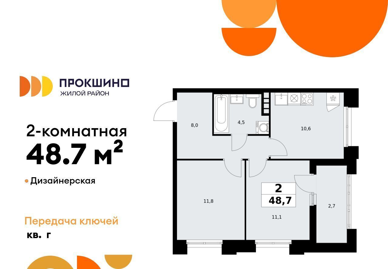 квартира г Москва п Сосенское ЖК Прокшино метро Прокшино фото 1