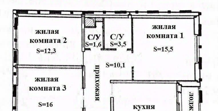 квартира г Ростов-на-Дону р-н Советский ул Еременко 112/1с 1 фото 21