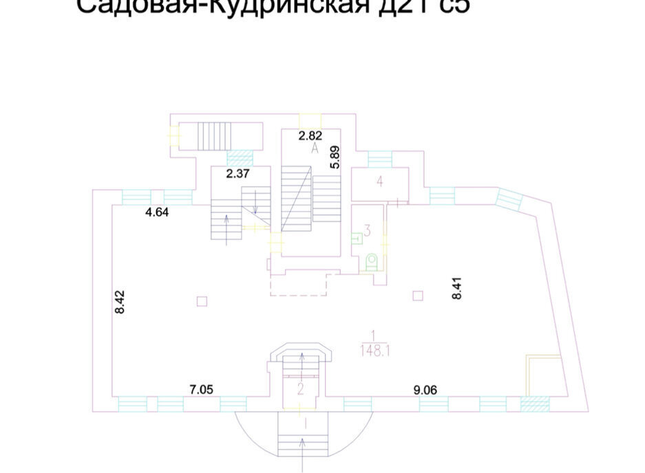 офис г Москва метро Маяковская ул Садовая-Кудринская 21с/5 фото 12