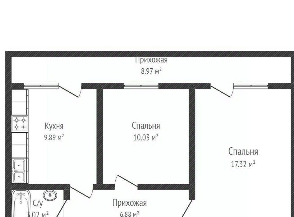 квартира г Краснодар р-н Прикубанский мкр им Петра Метальникова ул им. Цезаря Куникова 18/1 фото 1