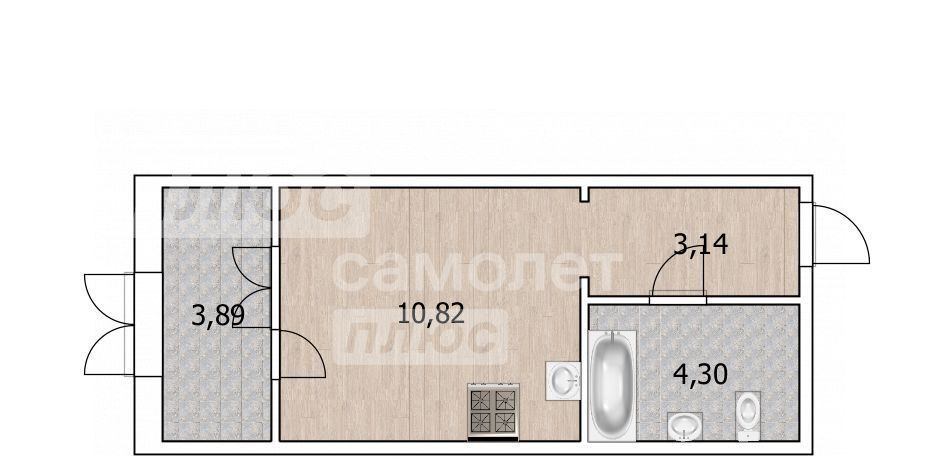 квартира г Тюмень р-н Калининский ул 9 Января 160к/2 фото 12