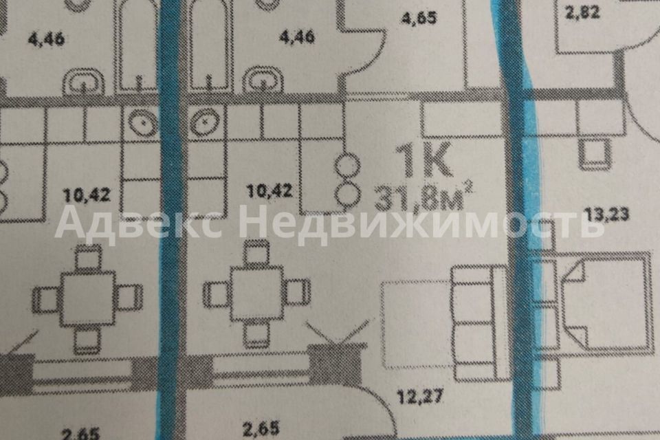 квартира г Тюмень ул Василия Севергина 2к/2 городской округ Тюмень фото 2