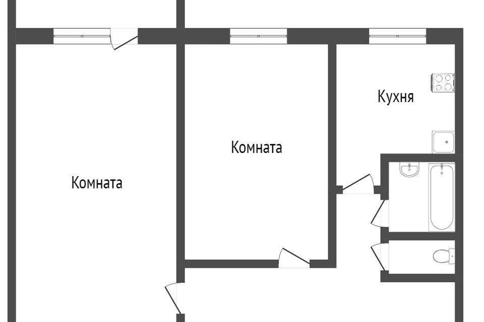 квартира г Тобольск пер Рощинский 60 городской округ Тобольск фото 7