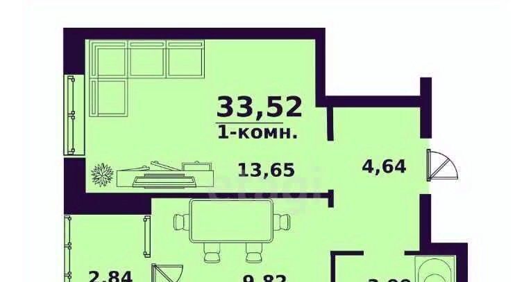 квартира г Ульяновск р-н Заволжский ул Народного учителя Латышева 3 фото 16