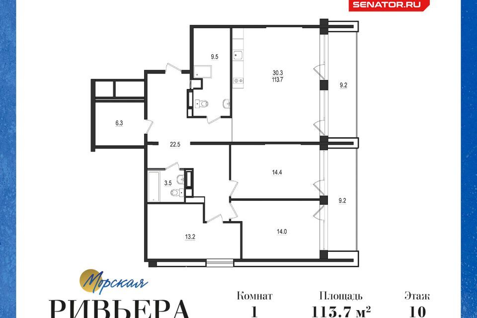 квартира г Зеленогорск ш Приморское 570л Курортный район фото 2