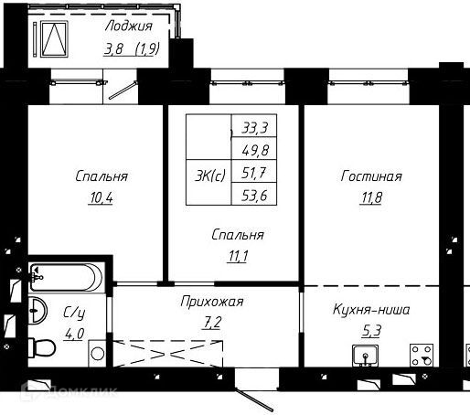 квартира г Барнаул ул Чернышевского 189/1 городской округ Барнаул фото 1